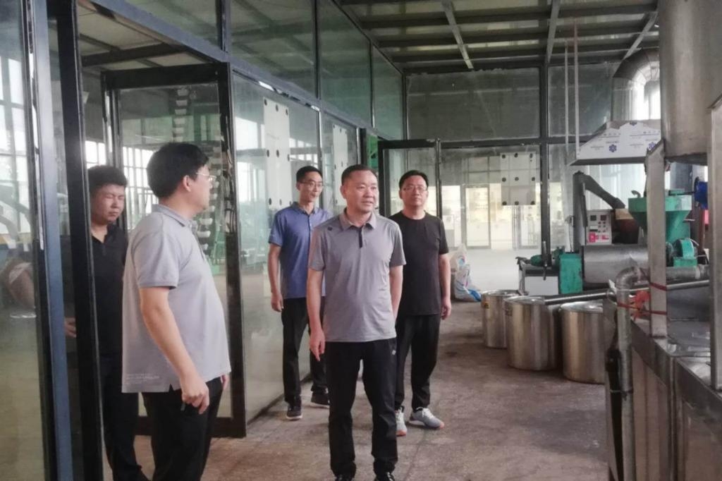 在圈李村调研