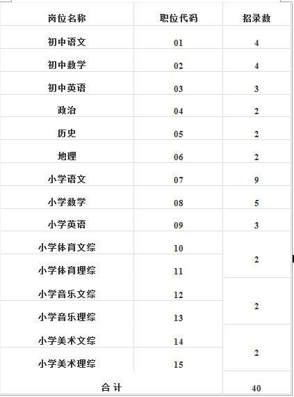 洛阳高新区教师招聘人员公告